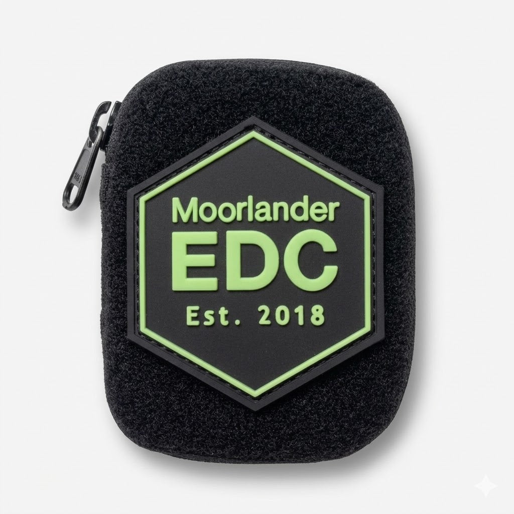 Micro Kit Pouch with Moorlander EDC GITD Patch Bundle