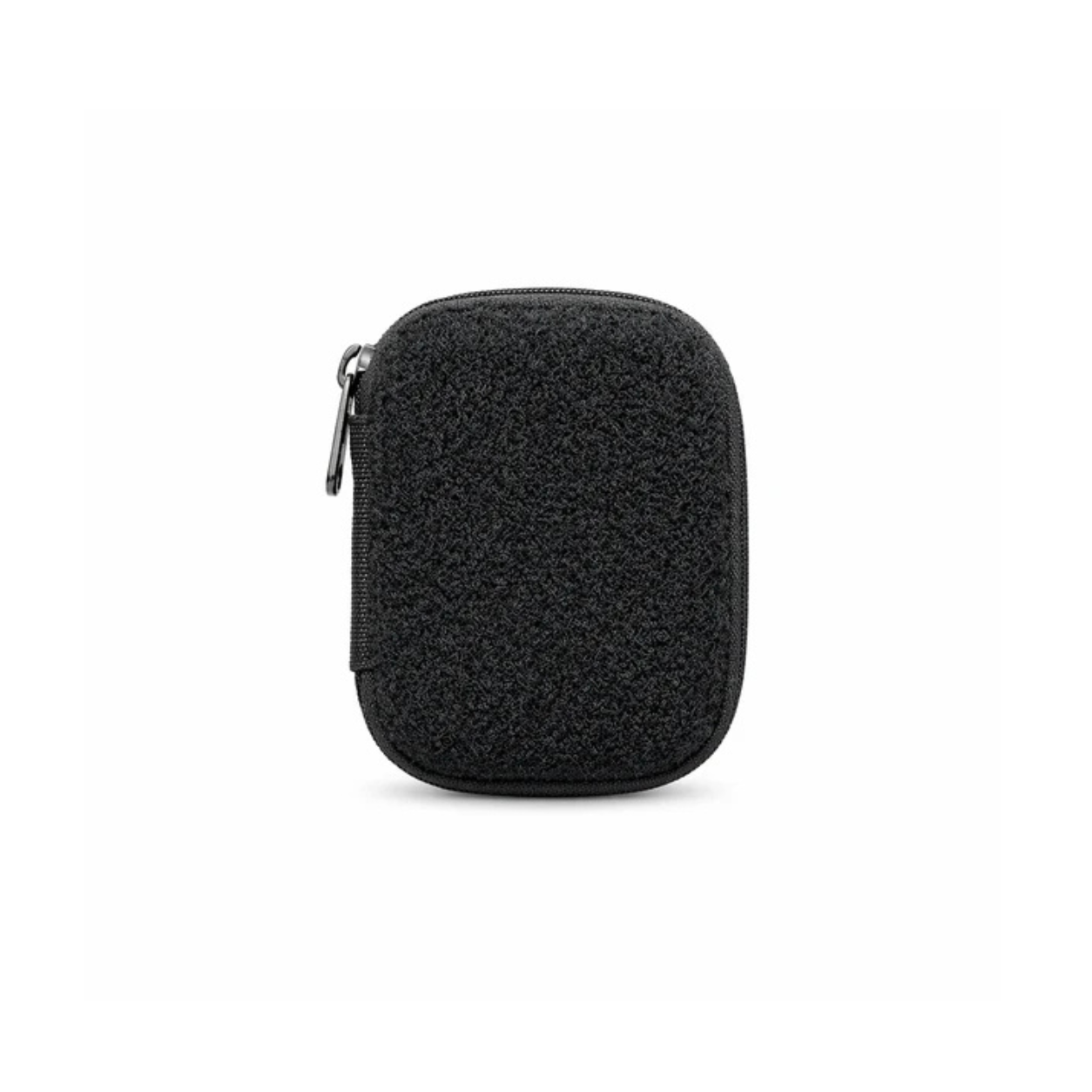 FirmGuards MKP EDC Geek Series Micro Kit Pouch with hook and loop front panel in black Cordura, compact everyday carry organizer pouch for patches and gear