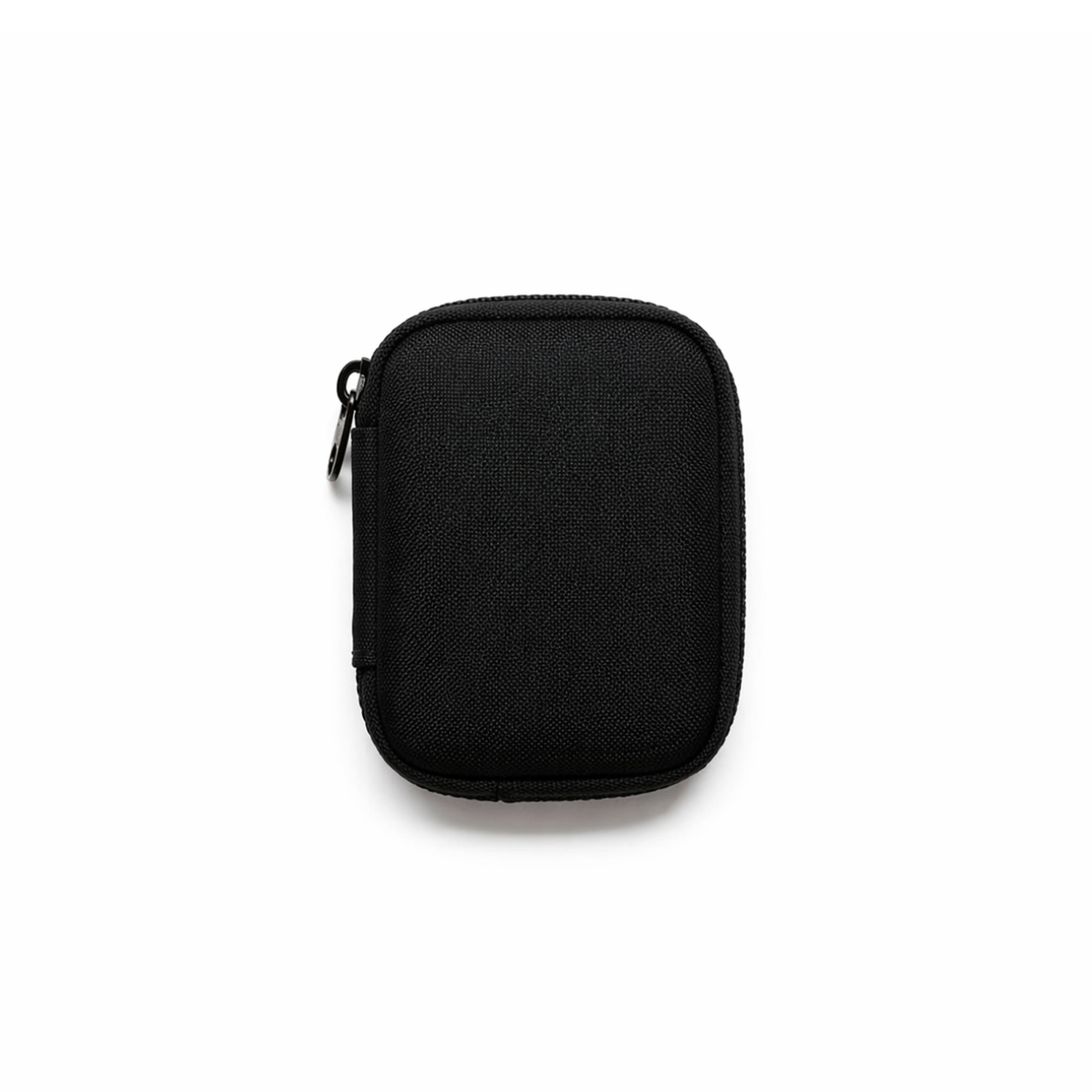 FirmGuards MKP EDC Stealth Series Micro Kit Pouch in blacked out Cordura with minimalist design and black zipper, compact everyday carry organizer pouch